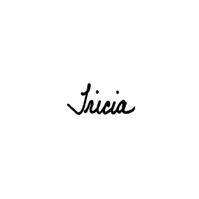 Tricia's signature